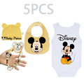 All-in-One Baby Feeding Kit Cartoon Pacifier Burp Cloth Bib Gift Box Newborn Essentials For 0-6M